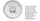 Llambë tavani KEL Sun (W-97626), LED, 9 W, IP54, e bardhë