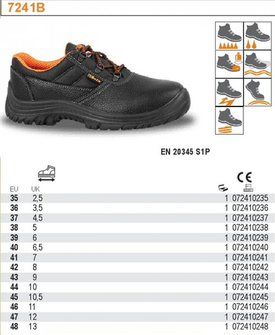 Këpucë pune për meshkuj Beta Tools, nr. 48, të zeza