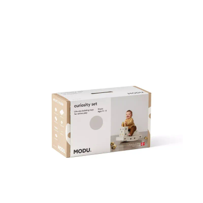 Set ndërtimi për fëmijë MODU Curiosity, modul kreativ, me rrota, blu