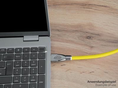 Kabllo HDMI Python GC-M0025, High-Speed 4K UHD, 0.5 m, e verdhë