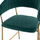 Stol velvet + metal 60×55×100 cm (HM8734.03), gjelbër