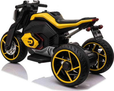 Moto elektrike për kalamaj Future Motor Yellow, 12V, dy motorë, e verdhë