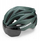 Каска за велосипед Rockbros Cycling Helmet, 58-62 cm, со визир, црна