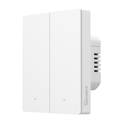 Çelës muri smart Sonoff M5 2C 80W, WiFi Matter, 2 kanale, i bardhë