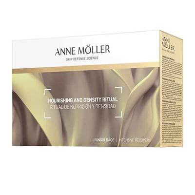 Set kujdesi për lëkurë të thatë Anne Moller Livingoldâge, vaj pastrues 60 ml + krem dite me SPF 15 50 ml + serum për fytyrë 5 ml + krem nate 15 ml