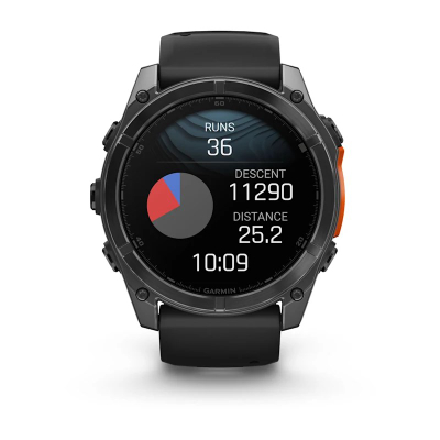 Ora inteligjente Garmin Fenix 8 51mm, ekran 1.4", GPS, e zezë