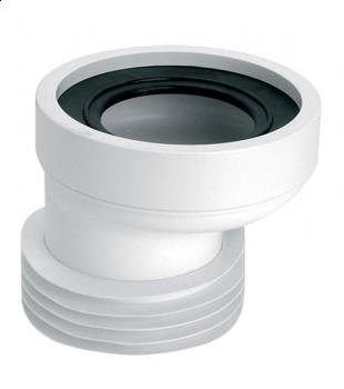 Ексцентричен приклучок за ВЦ McAlpine WCCON4, поместување 20mm, излез 110mm, бел