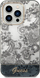 Maskë mbrojtëse Guess GUHCP14LHGPLHG për iPhone 14 Pro, 6.1", Porcelain Collection, gri e tejdukshme