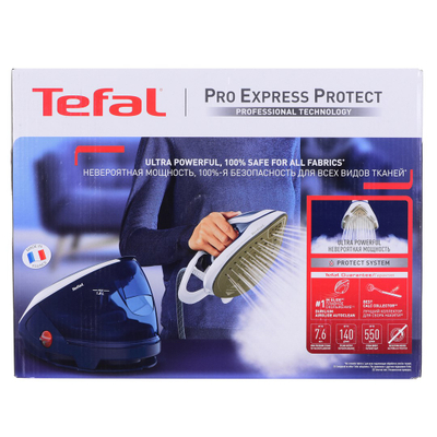 Gjenerator avulli Tefal Pro Express Protect GV9221, 1.8L, 2800W, i bardhë