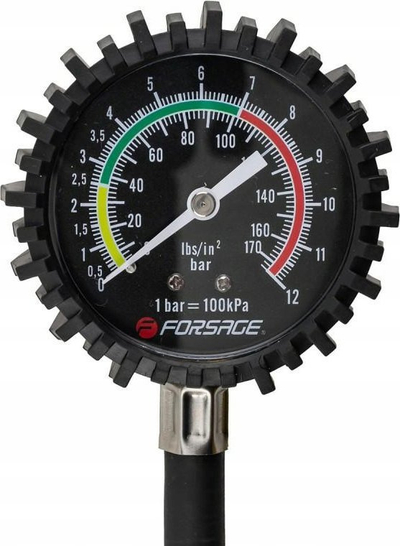 Matës presioni gomash Forsage F-SDG-09, 0-12 bar, analog, gri