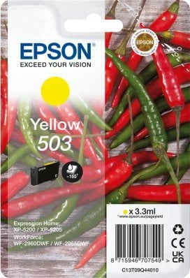 Patron boje Epson 503, 3.3 ml, i verdhë, rendiment standard