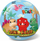 Top lodre Dino Friends Rubber Ball, 23 cm, me dinosaurus, shumëngjyrësh