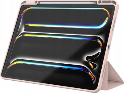 Заштитна навлака JCPAL DuraPro Folio за iPad Pro 13\" M4 2024, розова