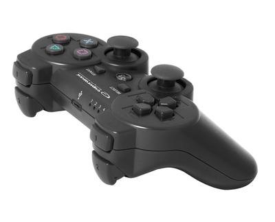 Gamepad pa tela Esperanza Marine EGG109K, Bluetooth, për PS3, i zi