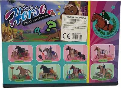 Set lodrash Konik me kuaj, 8 copë, me aksesorë, shumëngjyrësh