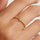 Unazë PD Paola White Heart Gold AN01-223