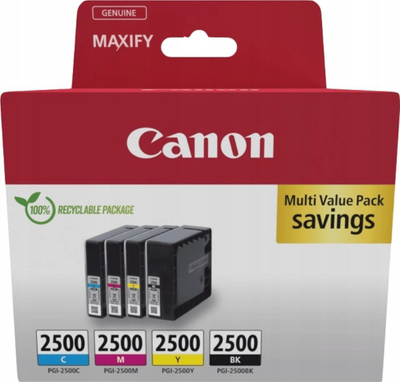 Kartutxh bojë Canon PGI-2500, set 4 copë, origjinal, multicolor