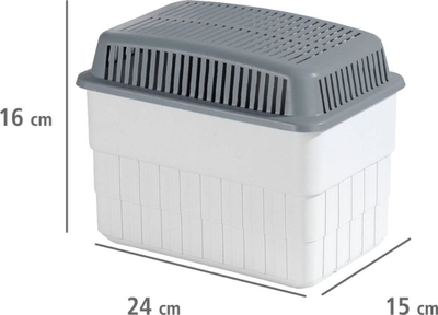 Отстранувач на влага Moisture Killer 1 kg, за простории до 80 m³, сиво и бело