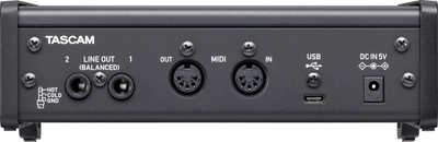 Аудио интерфејс Таскам US-2x2HR, USB, 2 канали, црн