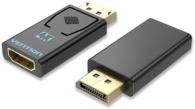 Adapter DisplayPort në HDMI Vention, 4K, i zi