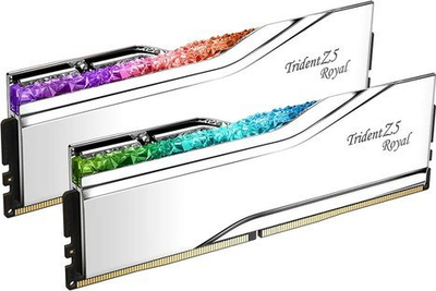 RAM меморија G.Skill Trident Z5 Royal F5-6000J2836G16GX2-TR5S, 32GB DDR5, 6000MHz, сребрена