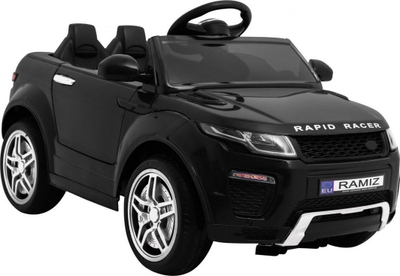 Makinë elektrike për fëmijë Ramiz Rapid Racer HL1618, me bateri rikarikueshme, 103 cm, e zezë