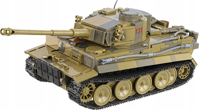 Set ndërtimi COBI PzKpfw VI Tiger 131 2588, shkallë 1:28, mbi 1000 copa, shumëngjyrësh