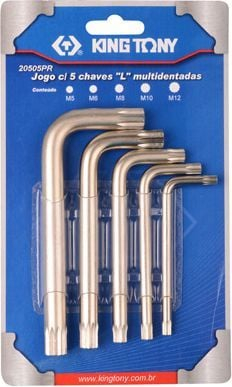 Set bitash King Tony Spline 20505PR01, M5 M12, profesional