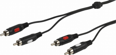 Kabllo audio Vivanco RCA, stereo 2x2, 2.5 m, i zi