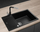 Lavaman graniti Concept Linea DG05L60BC, me pikatore, për dollap 60 cm, i zi