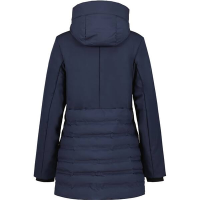 Jaketë softshell për goca Icepeak EP Almyra, e gjatë, me kapuç, blu e errët