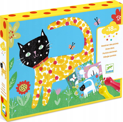 Set ngjyrosje me pika DJECO Sensory Exploration, set fillestar, për fëmijë 18 muaj+