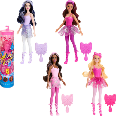 Kukull Barbie Color Reveal, me aksesorë, efekti ndryshim ngjyre