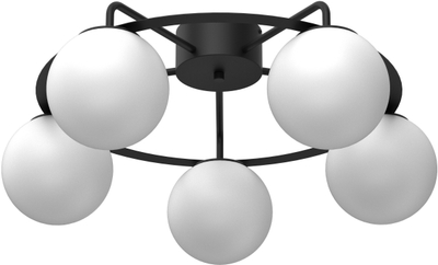 Llambadar tavani Luminex Ballo 5581, 5 sfera, metal, i zi