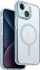 Mbrojtëse telefoni UNIQ Combat MagClick, për iPhone 15 Plus 14 Plus, me MagSafe, blu e çelët transparente