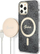 Set karikues me mbrojtëse Guess MagSafe për iPhone 12 / 12 Pro, 20W, 4G, gri e zezë