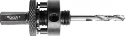 Adapter sharre rrethore HöGERT HT6D463, fole 7/16" HEX, për 32-152 mm, i zi