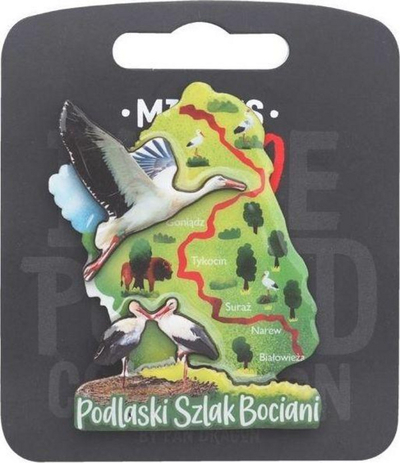 Magnet suvenir I Love Poland Podlasie ILP MAG C POD 13, për frigorifer, shumëngjyrësh