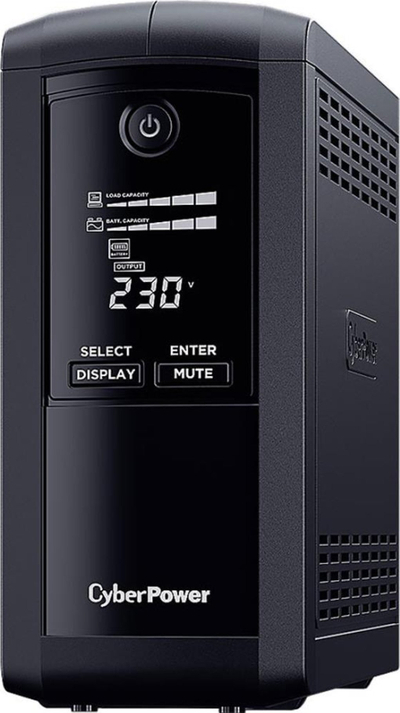 UPS CyberPower VP1000EILCD, 1 KVA 550 W, me ekran LCD, ngjyrë e zezë