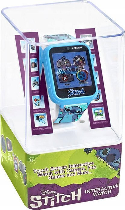 Orë inteligjente për kalamaj KiDS Licensing Stitch LAS4027, ekran me ngjyra, kamerë, blu