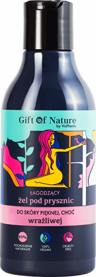 Xhel dushi për lëkurë të ndjeshme Gift of Nature, 300ml