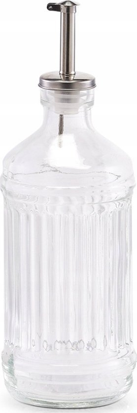 Dispenser për vaj edhe uthull Zeller, 500 ml, xham transparent