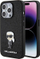 Kapak telefoni Karl Lagerfeld Glitter për iPhone 15 Pro Max, TPU, i zi
