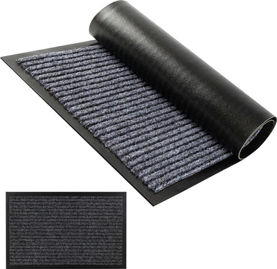 Tapet hyrje ATL DA217, 90x150 cm, antirrëshqitës, gri e errët