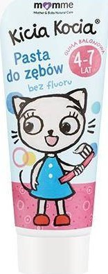 Pasta dhëmbësh Momme Kicia Kocia, pa fluor, 50ml, rozë