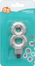 Qiri torte Godan numri 8 Diamond Metallic, 7.6 cm, ngjyrë argjendi