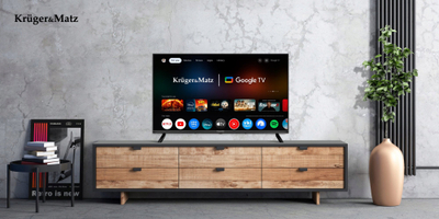Телевизор Kruger&amp;Matz 32\", HD Ready, Google TV, црн