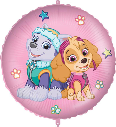 Балон фолија Godan PAW Patrol Skye и Everest, 18", тркалезен, шарен