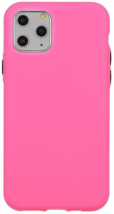 Mbulesë silikoni Mocco Soft Cream për Apple iPhone 12 Mini, rozë