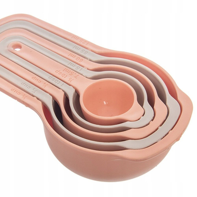 Set lugë matëse ORION, 5 copë, plastikë UH, shumëngjyrëshe